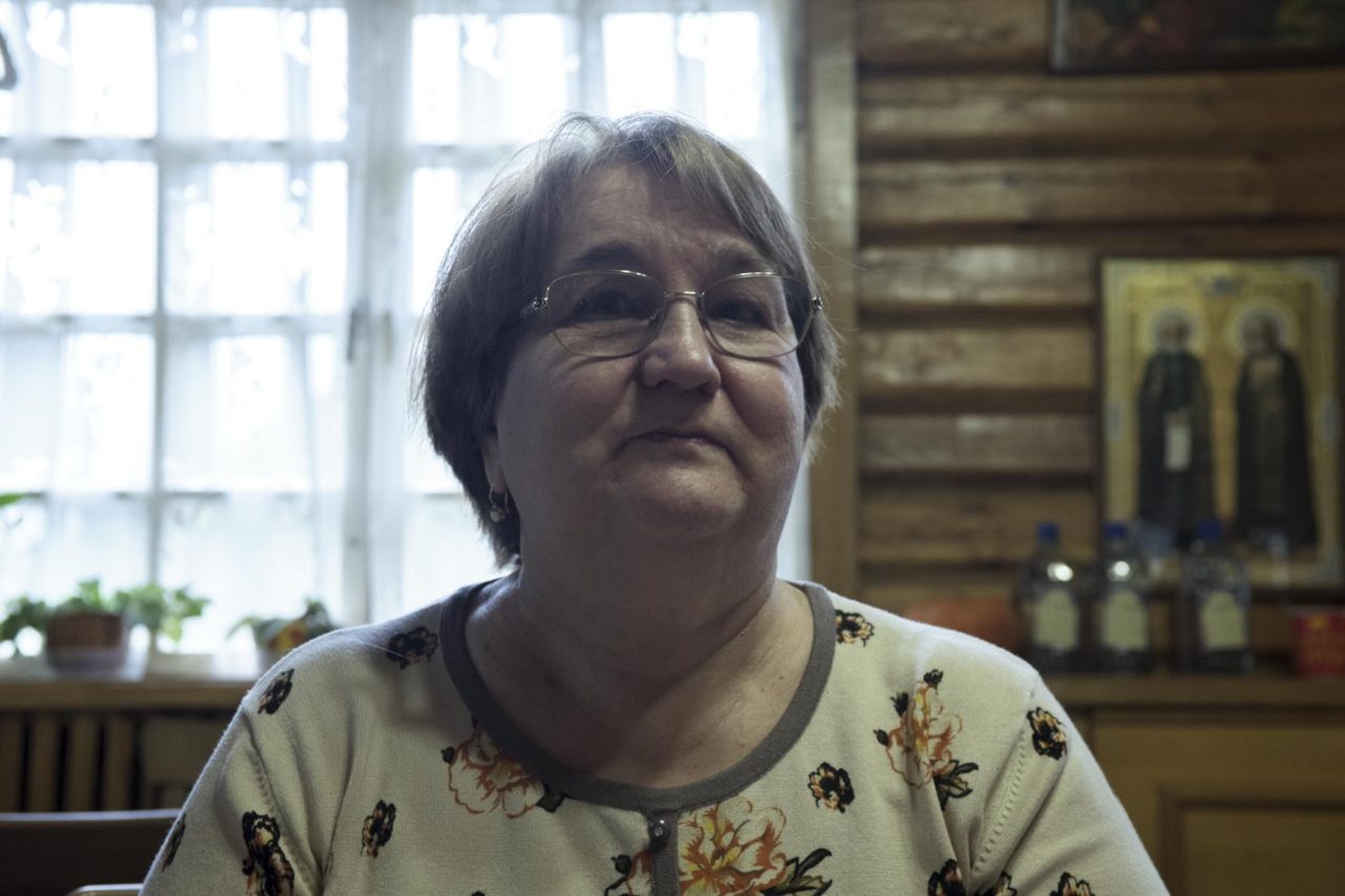Таисия, пациент реабилитационного центра «Дом слепоглухих в Пучкове». Пучково, Московская область, 30 сентября