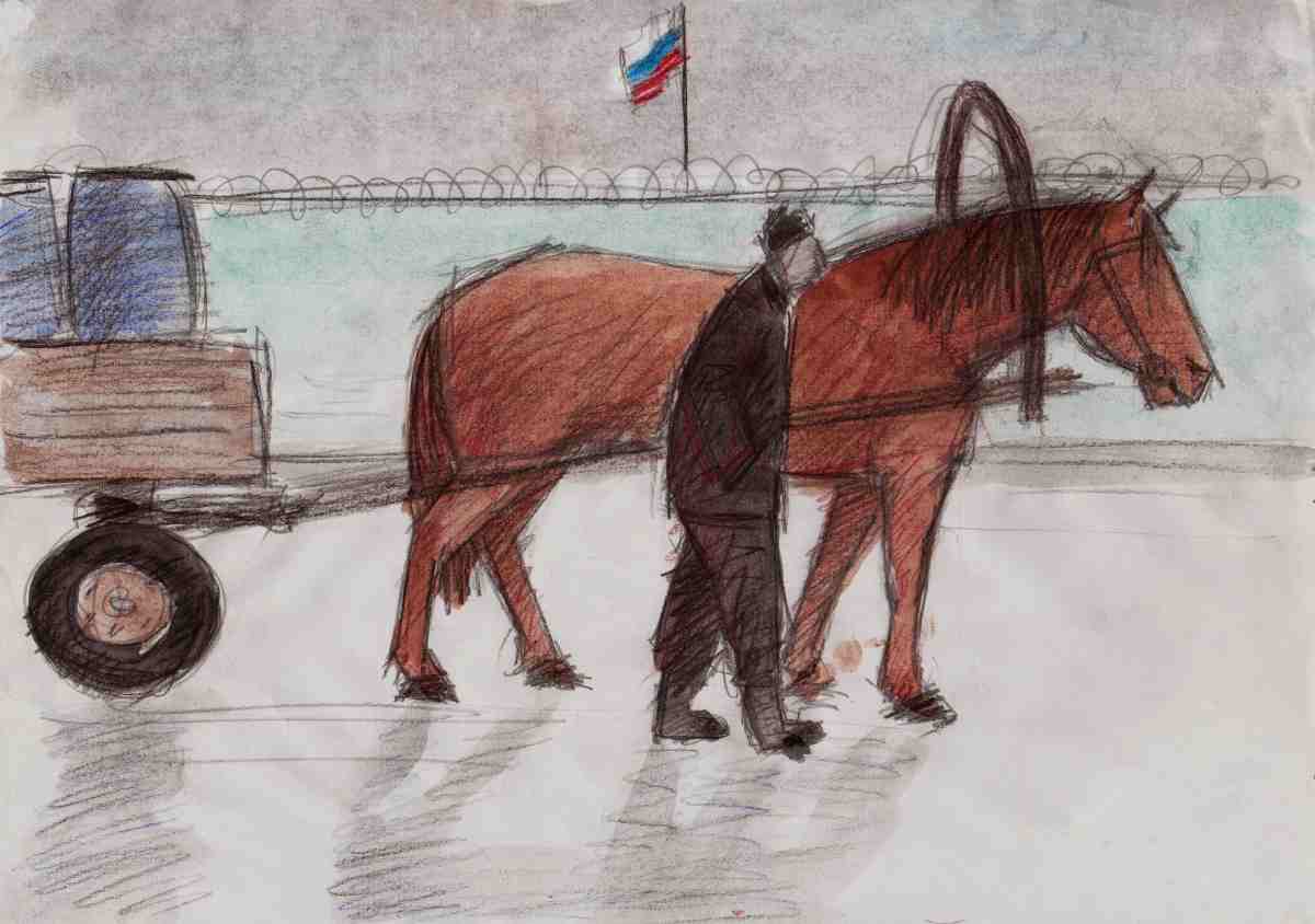 Зеленый поселок. Лошадка