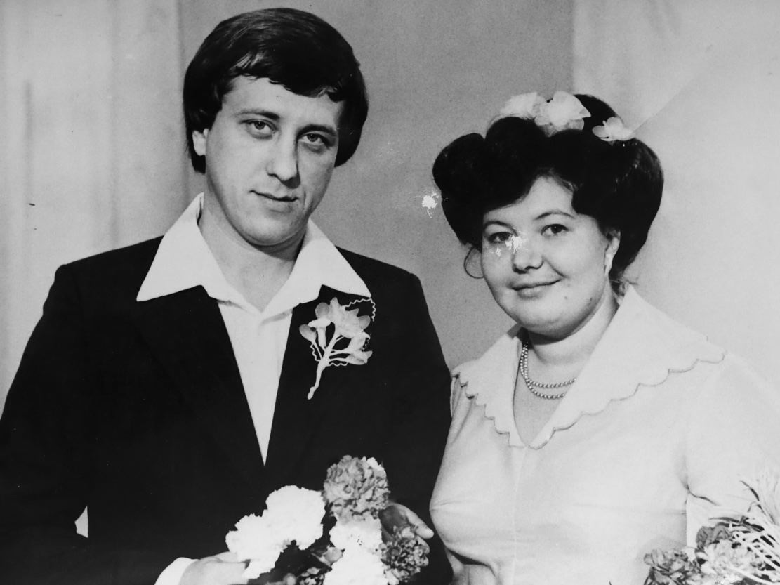 Галина и Владимир, ее второй муж, в день свадьбы