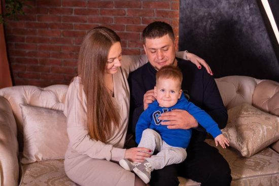 Яна, Дмитрий и Миша Бахтины